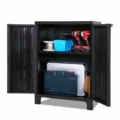 Gardeon Outdoor Storage Cabinet Box 92cm Lockable Cupboard Sheds